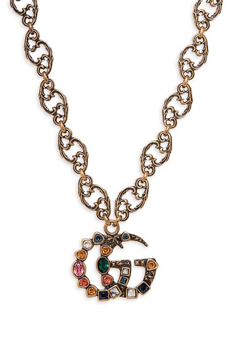 gucci crystal necklace